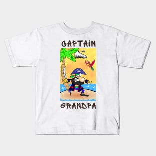 Captain grandpa Kids T-Shirt